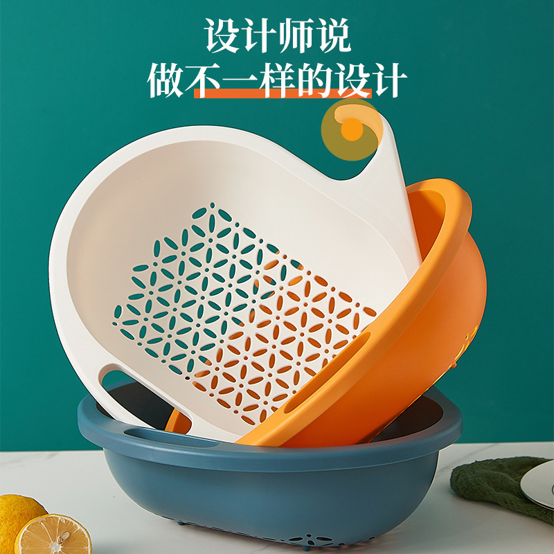 سلة اسفلت بلاستيكي في حوض غسيل، سلة فواكه مطبخية، سلة فواكه منزلية Specification image