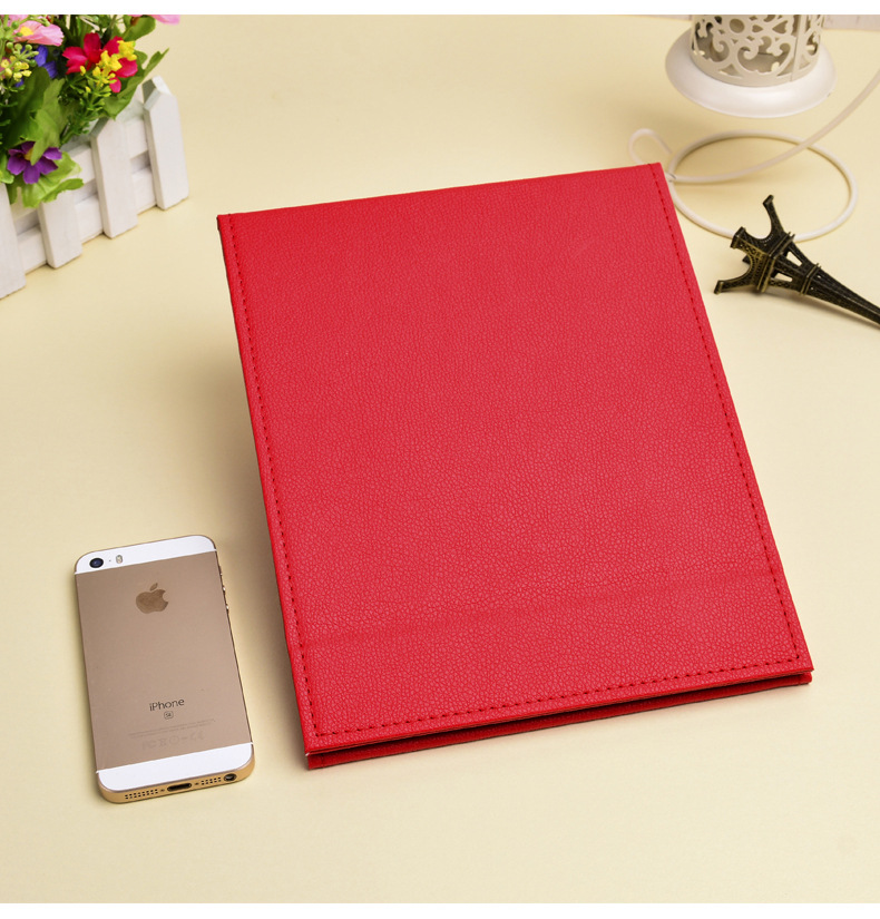 Mirror makeup mirror, PU folding desktop portable, student desktop dressing mirror, Douyin same style small gift mirror pic 6