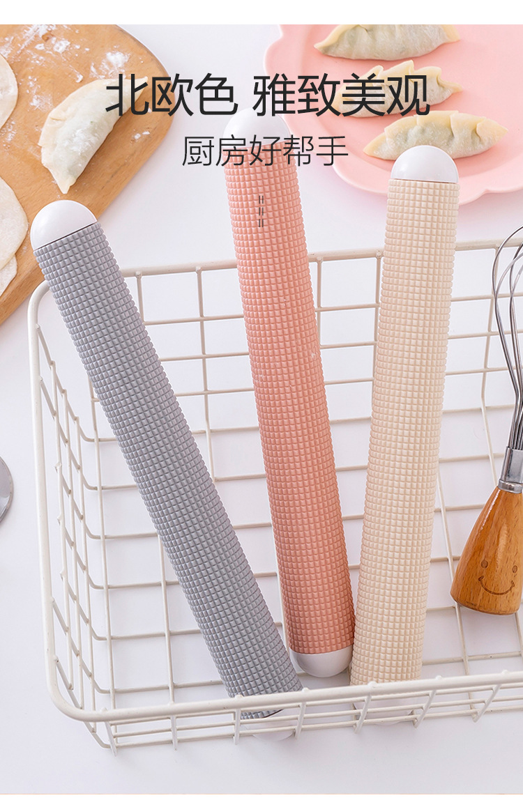 Dumpling wrapper rolling pin, household large rod dough stick, baking non-stick noodles rolling pin, roller rolling pin pic 8