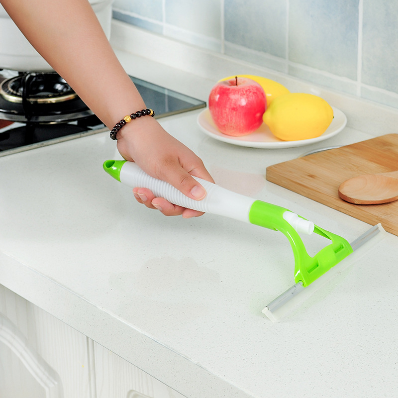 Integrated water spray glass cleaner, window cleaner, glass cleaner, tile scraper, floor scraper 85G