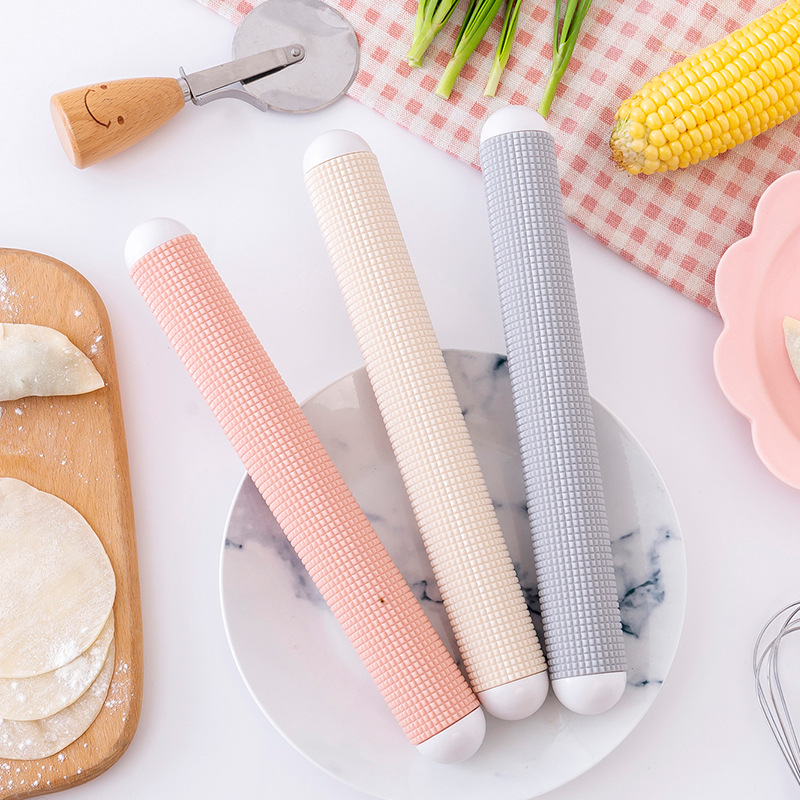 Dumpling wrapper rolling pin, household large rod dough stick, baking non-stick noodles rolling pin, roller rolling pin details Picture