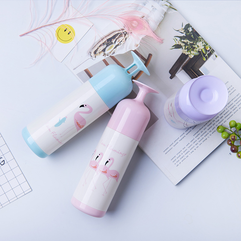 0378 Portable travel toothbrush case, business trip toiletries and toothbrushes case, Flamingo toothbrush and toothpaste case, toothbrushes storage