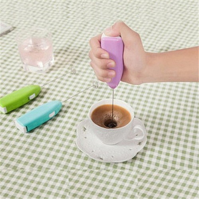 Electric handheld household kitchen egg beater, mini stainless steel egg, coffee and milk tea blender