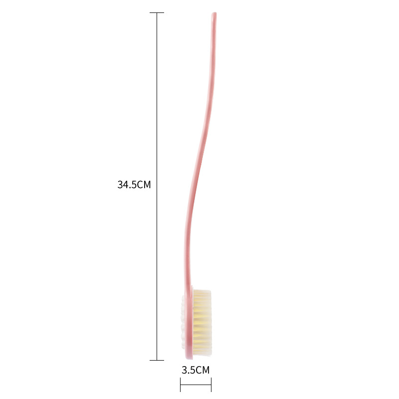 Factory direct sales long-handled soft-bristled bath brushes, bath brushes, bath balls, foaming nets, bathroom scrubbing, massage and back rubbing wonders