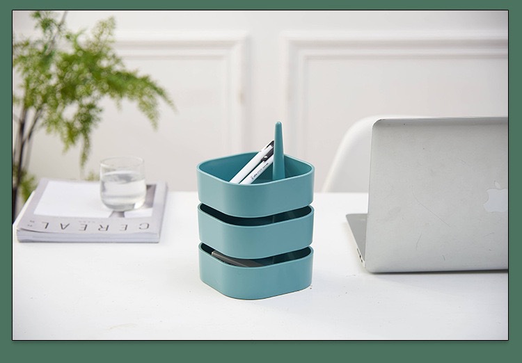 The rotating storage box, ear, necklace, jewelry box, candy box, and home living room storage box can be stacked pic 4