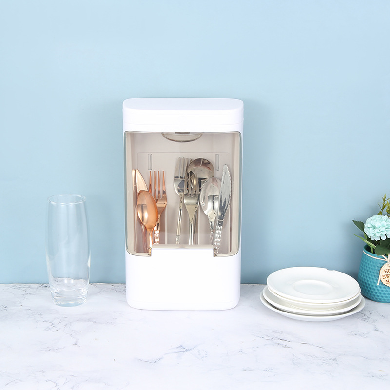 Household kitchen disinfection chopstick holder, chopstick cage, ultraviolet disinfection and drying, non-drilling kitchen storage rack in stock