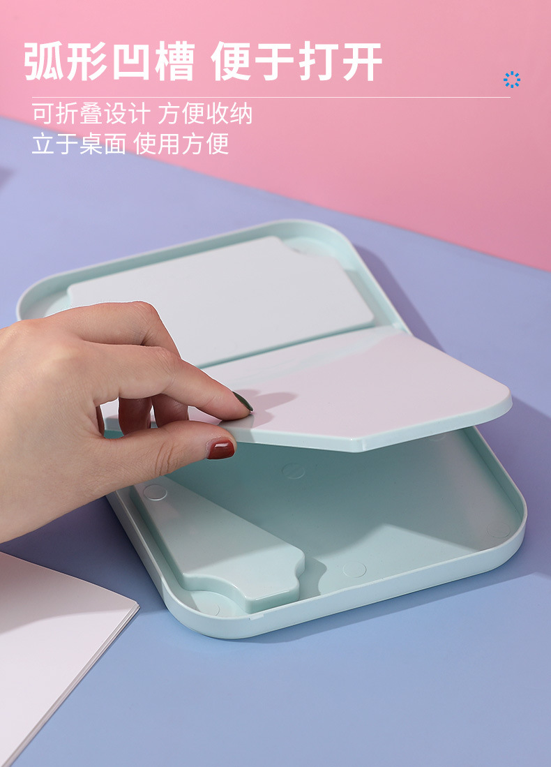 New portable desktop makeup mirror, high-definition Japanese-style simple mirror, available for wholesale from the manufacturer pic 3
