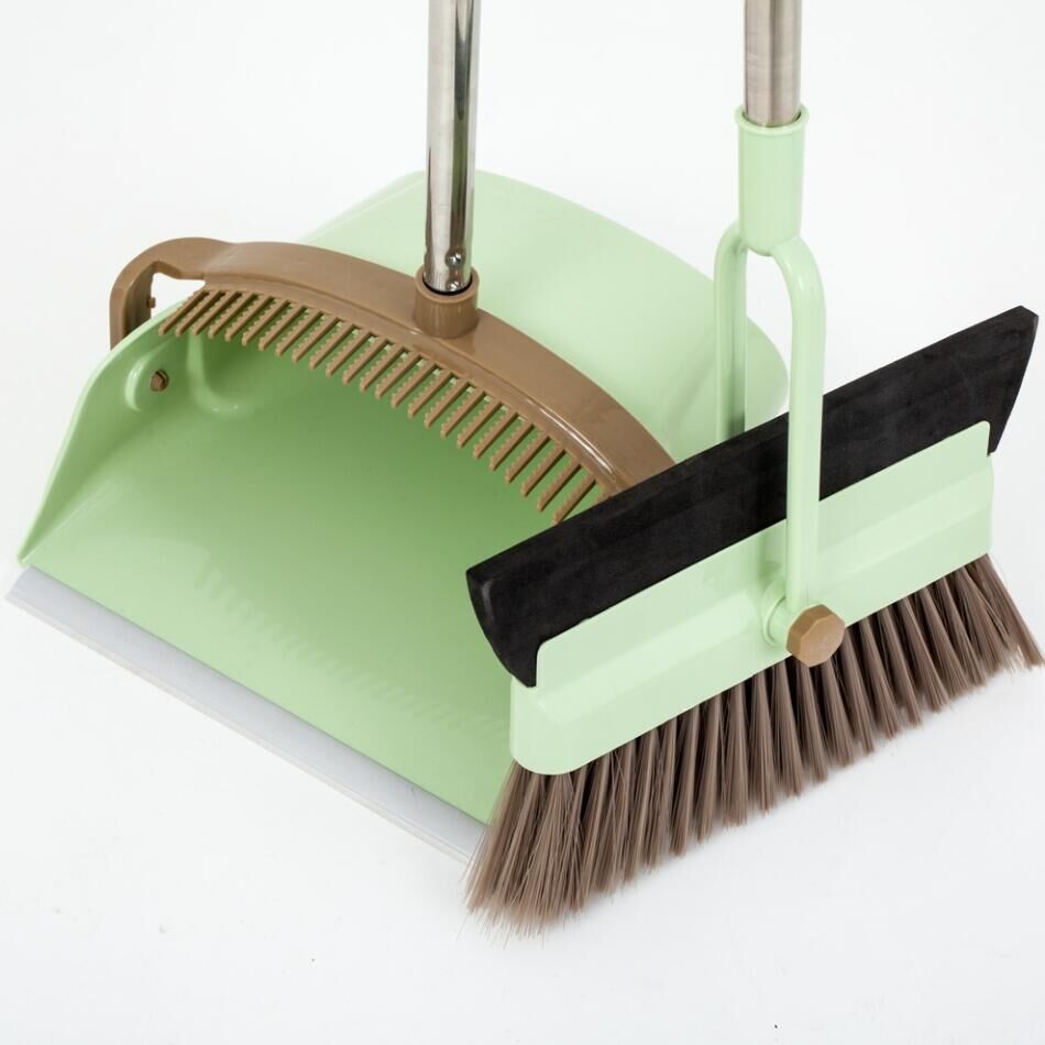 New multi-functional two-in-one broom, windproof and dustpan set, broom, dustpan, sweeping and water scraper, broom set Specification image
