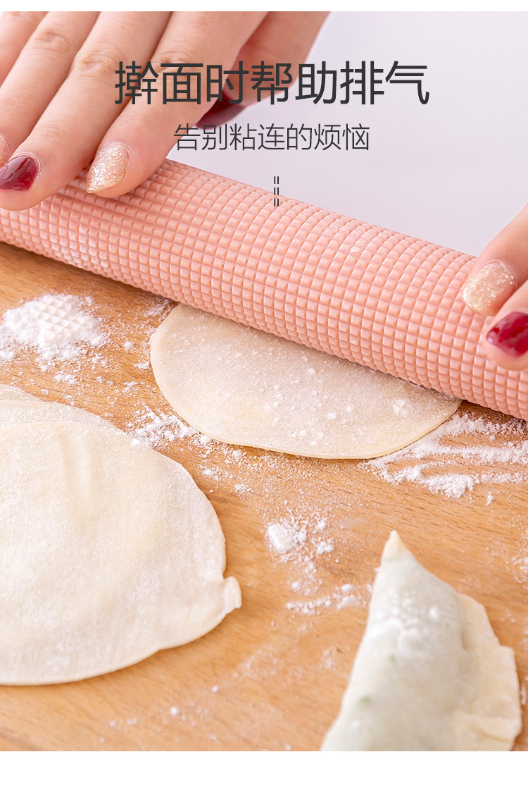 Dumpling wrapper rolling pin, household large rod dough stick, baking non-stick noodles rolling pin, roller rolling pin pic 7