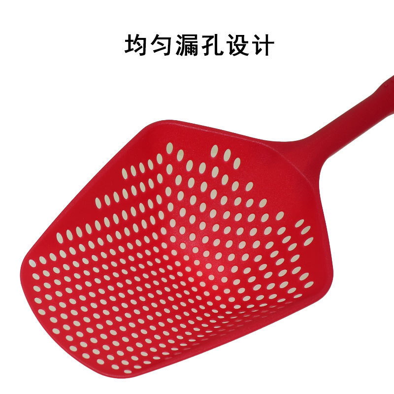 大号塑料冰铲隔水铲隔水大漏铲PP沥水网格捞篱厨房实用隔油漏勺铲