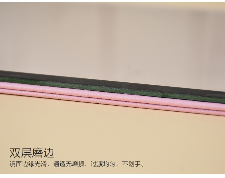 Mirror makeup mirror, PU folding desktop portable, student desktop dressing mirror, Douyin same style small gift mirror pic 5