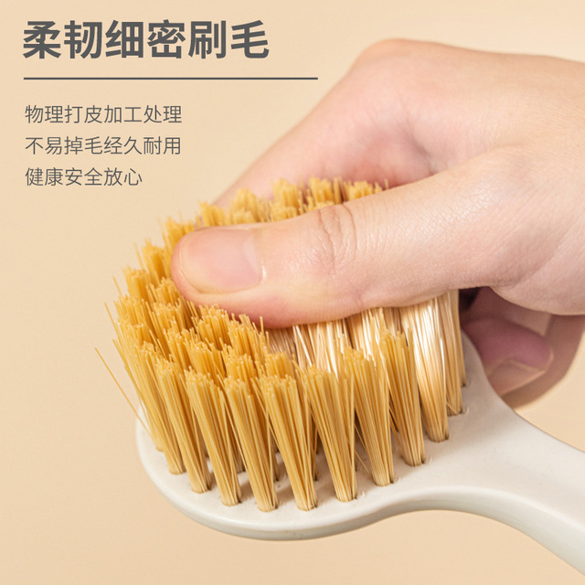 新款厨房清洁洗碗刷可挂式长柄灶台清洁刷小麦秸秆洗碗洗锅刷现货