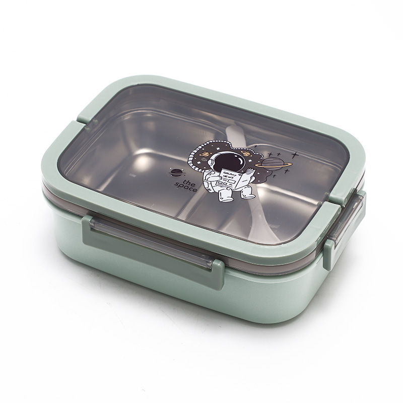 New 201 stainless steel portable compartments lunch box, adult and student lunch box, sealed water-filled insulated lunch box, hand-held Application Scenario