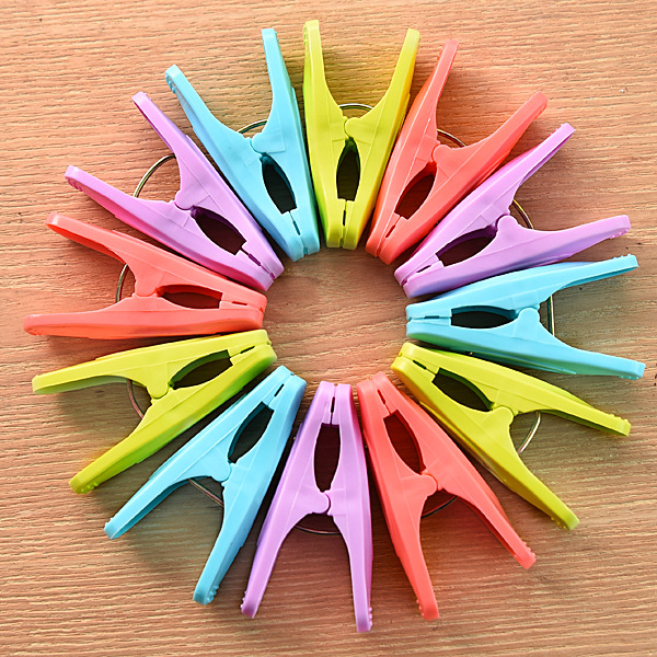 0179 Plastic Storage Clips, Windbreaker Clips, Clothes drying Clips, Simple and Creative Garden Style (20 pieces set) details Picture