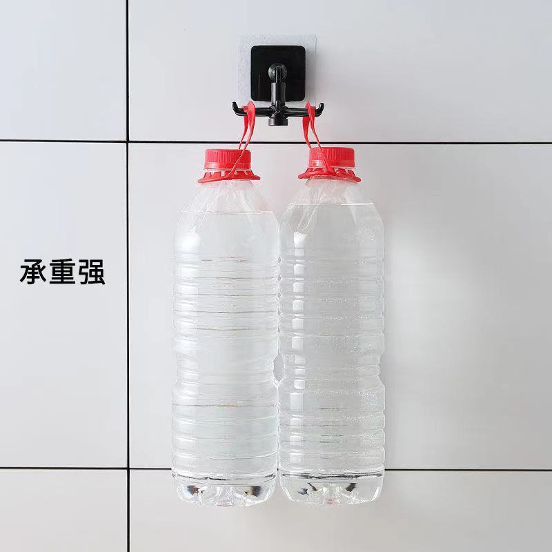 Multi-functional rotating six-claw hook 360-degree seamless adhesive storage rack without drilling, kitchen and bathroom hanging rack pic 8