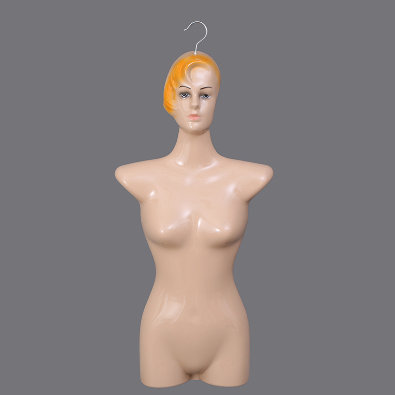 塑料模特片化妆头仿真半身女加厚胸片展示围裙泳衣文胸内衣挂片架