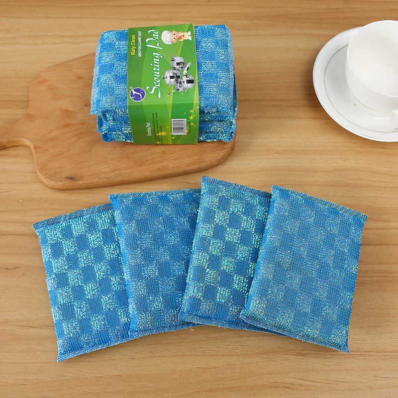Combined sheet Washing King, thickened and densified pot and dish scrubber, colorful degreasing dishcloth, diamond corner cleaning sponge Application Scenario