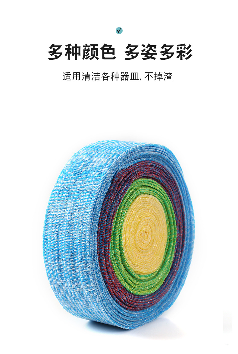 Brush King semi-finished kitchen cleaning, dishwashing, pot scrubbing raw materials, washing fabric, scouring pad fabric factory wholesale pic 3