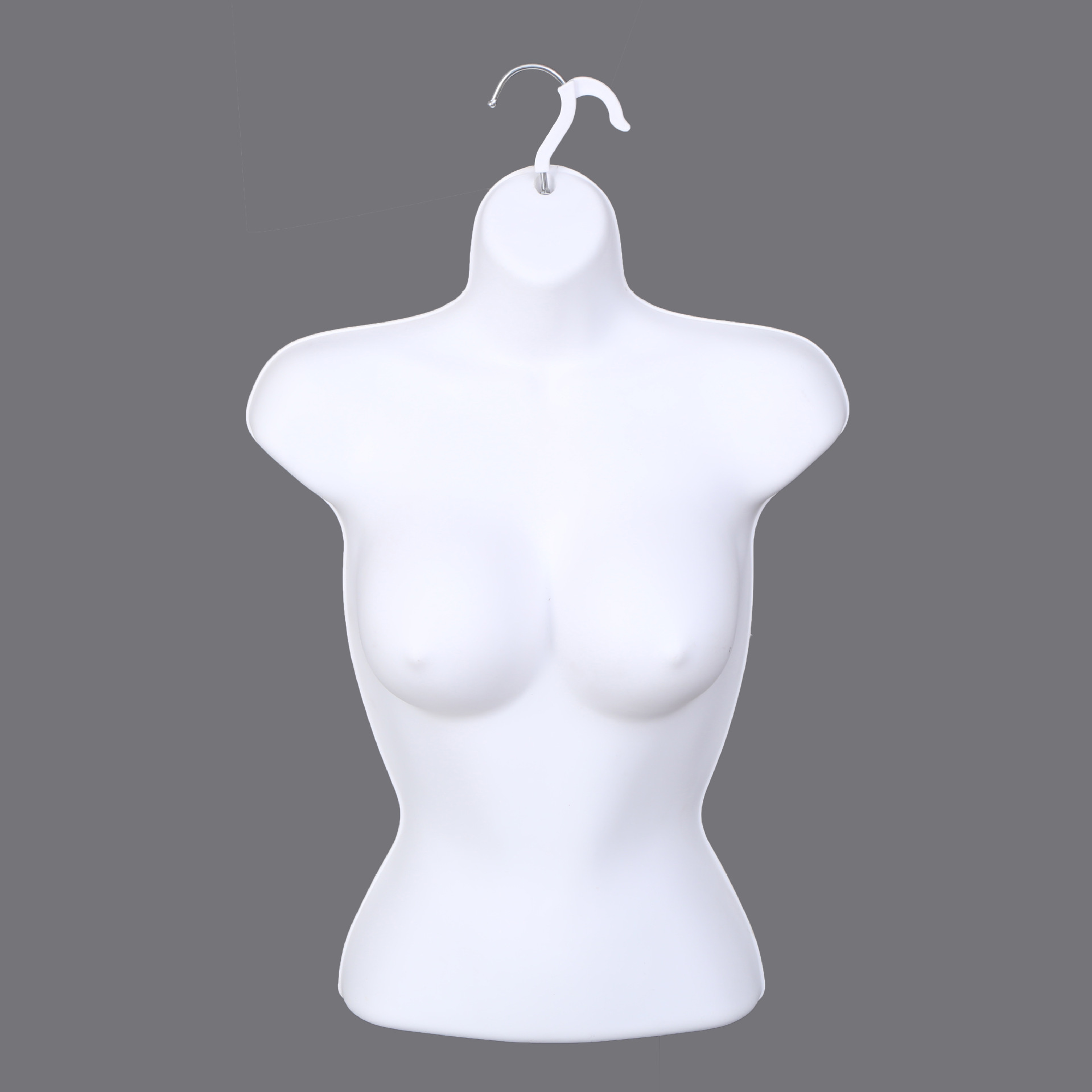 Modelo de plástico colgante pieza engrosada europa y américa busto grande estilo corto mujer mitad delantal traje de baño lencería sujetador pieza estante al por mayor Item Picture