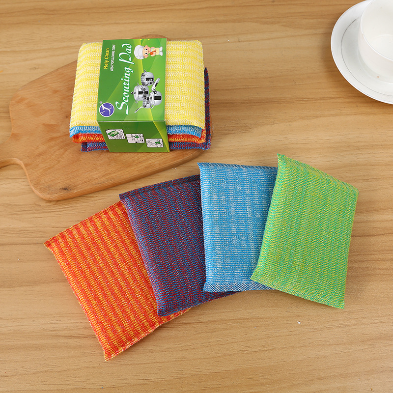 Wholesale of household cleaning products, including colorful rags, pot scrubbers, kitchen cleaning sponges, dishwashing sponges, and dishwashing sponges Application Scenario