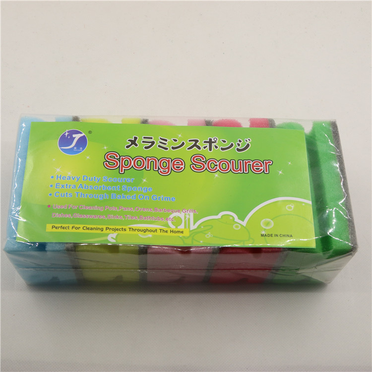 海绵A清洁球YJB1-5PC彩色字绵3