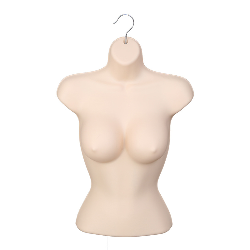 Modelo de plástico colgante pieza engrosada europa y américa busto grande estilo corto mujer mitad delantal traje de baño lencería sujetador pieza estante al por mayor Application Scenario