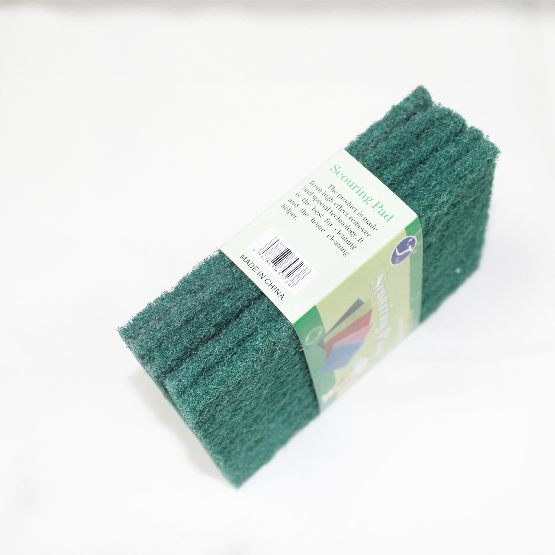 Factory wholesale of dark green square scouring pads, dishwashing scrubs, cleaning cloths, dishwashing cloths and daily cleaning products details Picture