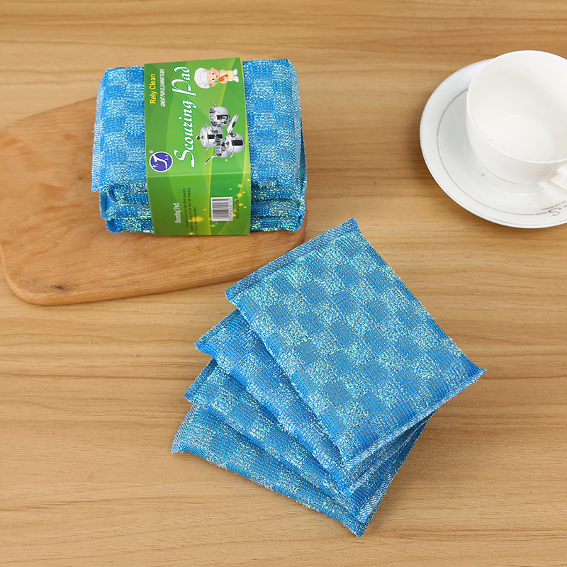 Combined sheet Washing King, thickened and densified pot and dish scrubber, colorful degreasing dishcloth, diamond corner cleaning sponge details Picture