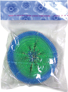 Gold and silver thread sponge pot brushes, pot brushes, kitchen cleaning supplies pic 2