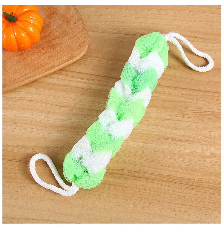 洗澡巾五件套加厚搓泥去污浴球套装拉背条长条搓背巾搓澡巾海绵块详情8