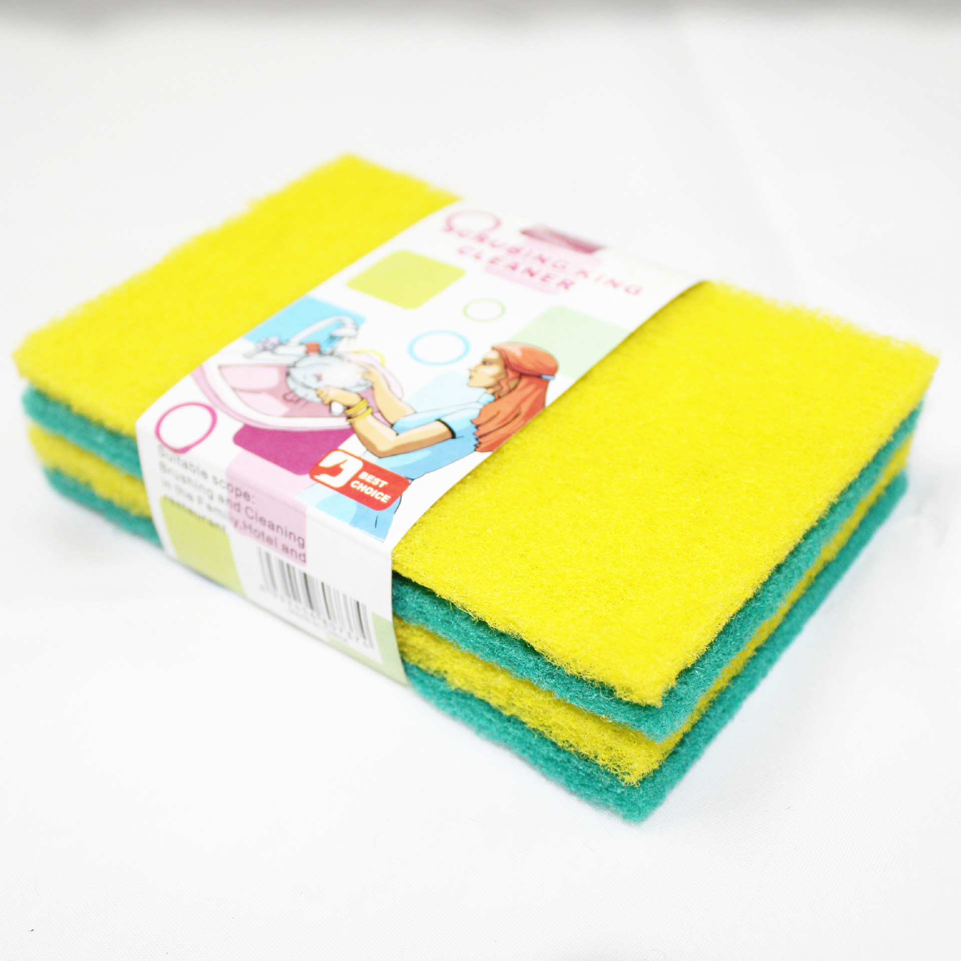 厂家直销 彩色百洁布 刷锅洗碗百洁布 厨房清洁用品批发 日用品