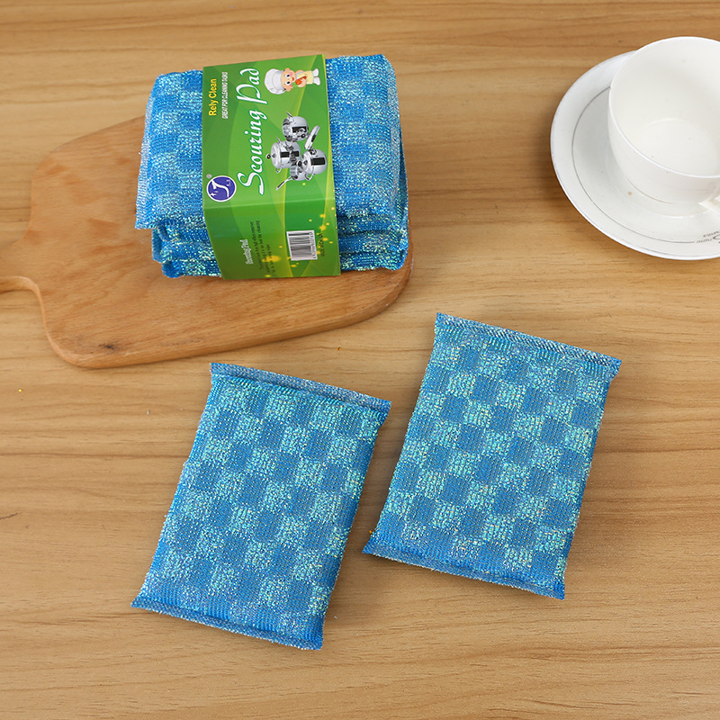 Combined sheet Washing King, thickened and densified pot and dish scrubber, colorful degreasing dishcloth, diamond corner cleaning sponge Specification image