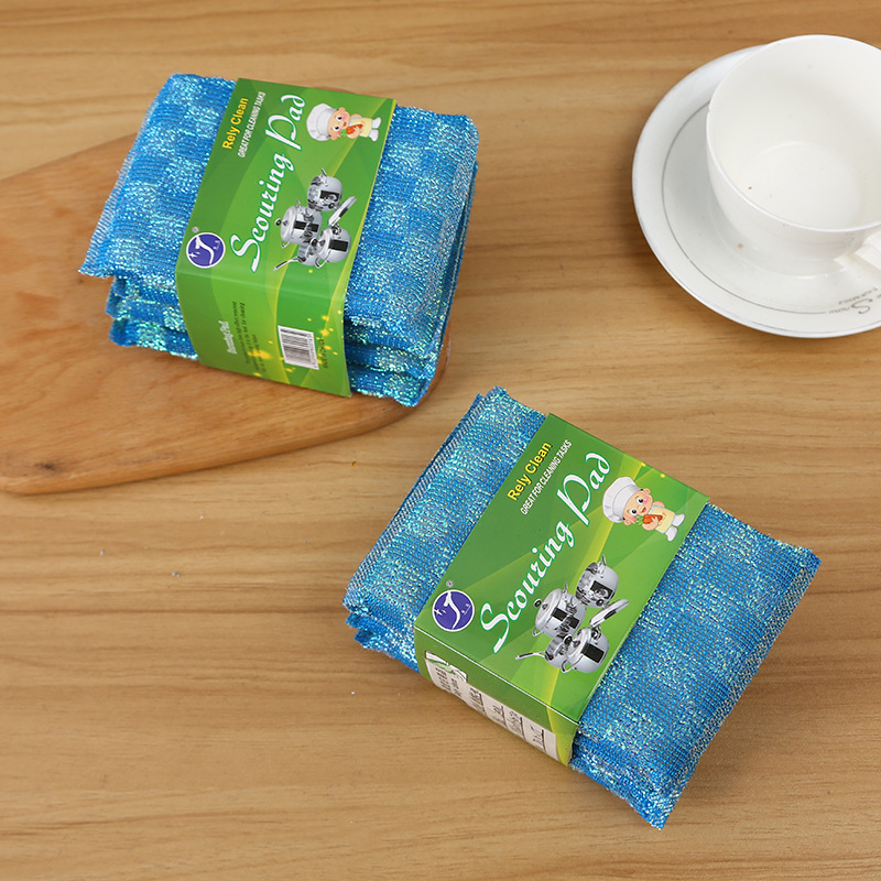 组合片装洗刷大王加厚加密擦锅洗碗擦彩色去油洗碗巾菱角清洁海绵