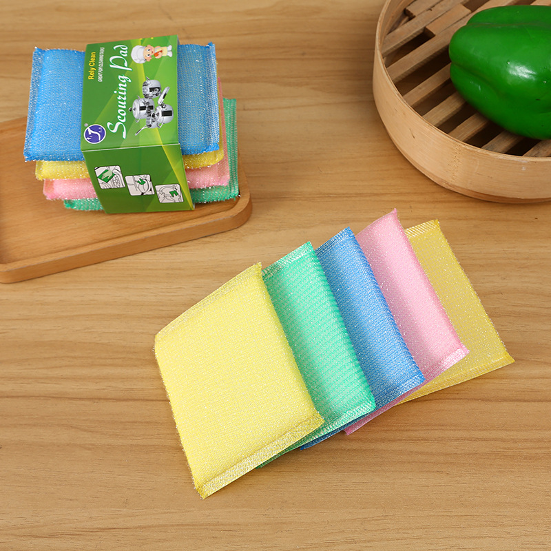 Kitchen colored cleaning sponges for scrubbing POTS and dishes with steel wire sponge blocks. Wholesale of King scouring pads from the manufacturer Item Picture