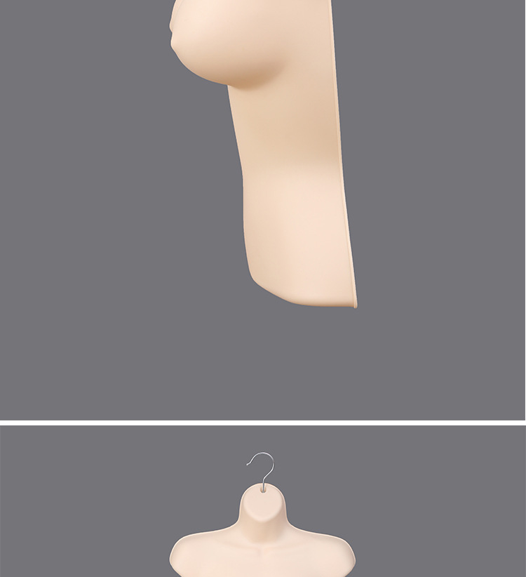 Modelo de plástico colgante pieza engrosada europa y américa busto grande estilo corto mujer mitad delantal traje de baño lencería sujetador pieza estante al por mayor pic 10