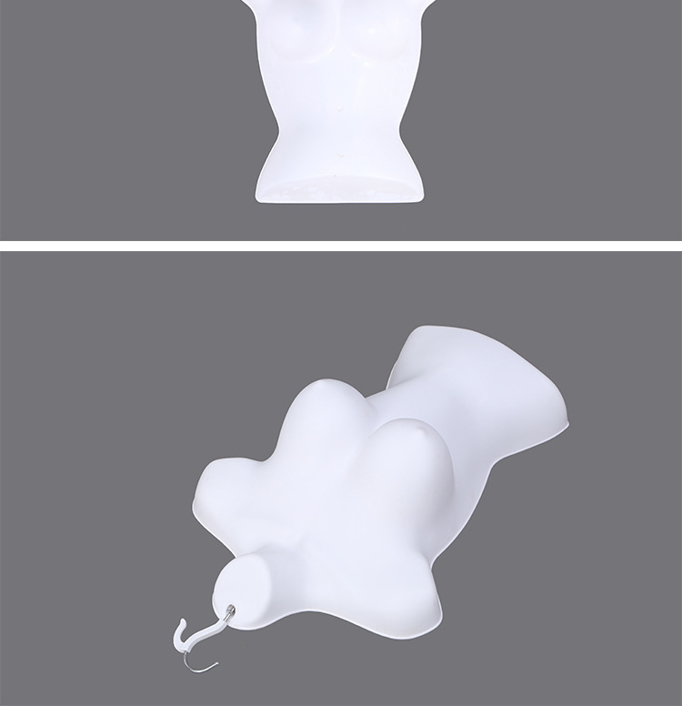 Modelo de plástico colgante pieza engrosada europa y américa busto grande estilo corto mujer mitad delantal traje de baño lencería sujetador pieza estante al por mayor pic 13