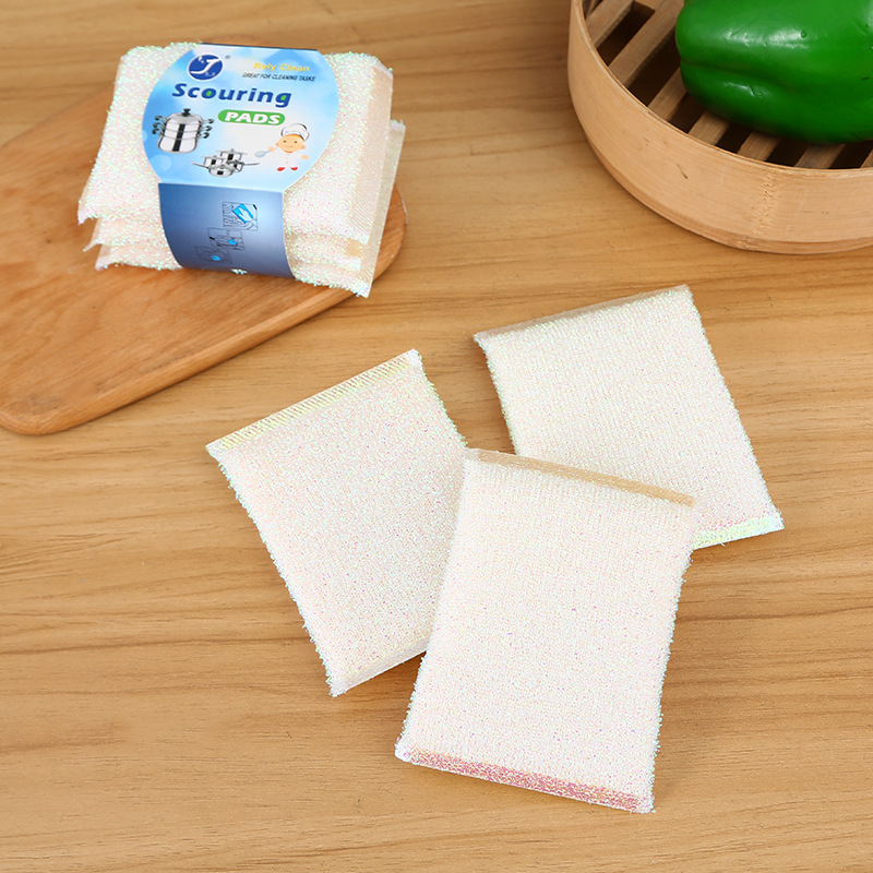 Seven-color scallion washing king Sponge, household cleaning products, pot scrubber, scouring pad, kitchen dish towel, steel wire wipe details Picture