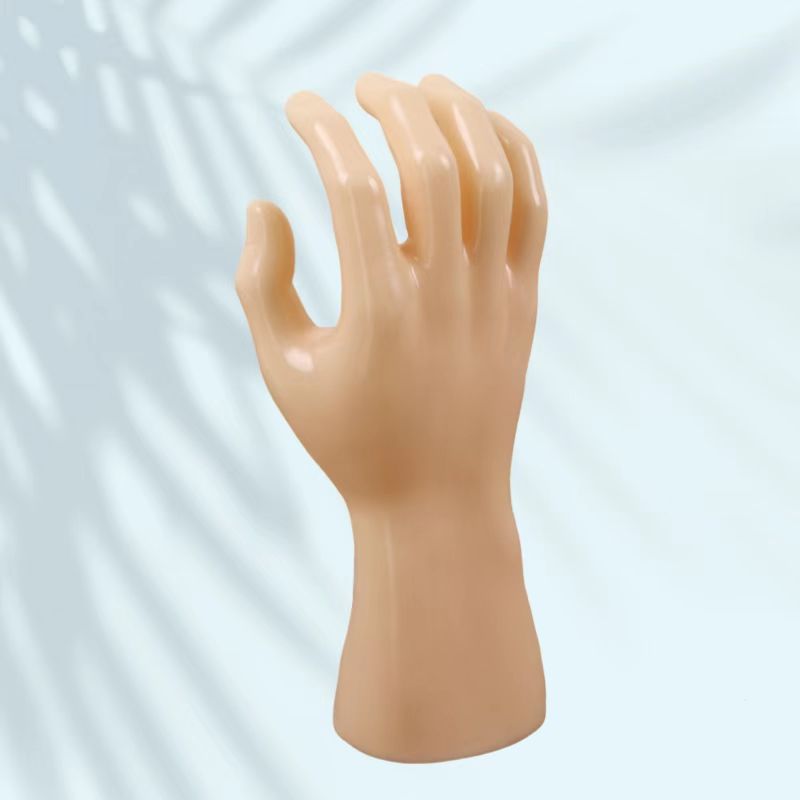 【旭峰】塑料男弯手模手套手表戒指饰品拍摄模特个性造型手模道具产品图