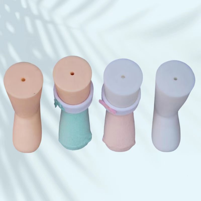【旭峰】9cm婴儿脚模塑料新生幼儿袜子假模含配件棉袜丝袜展示架