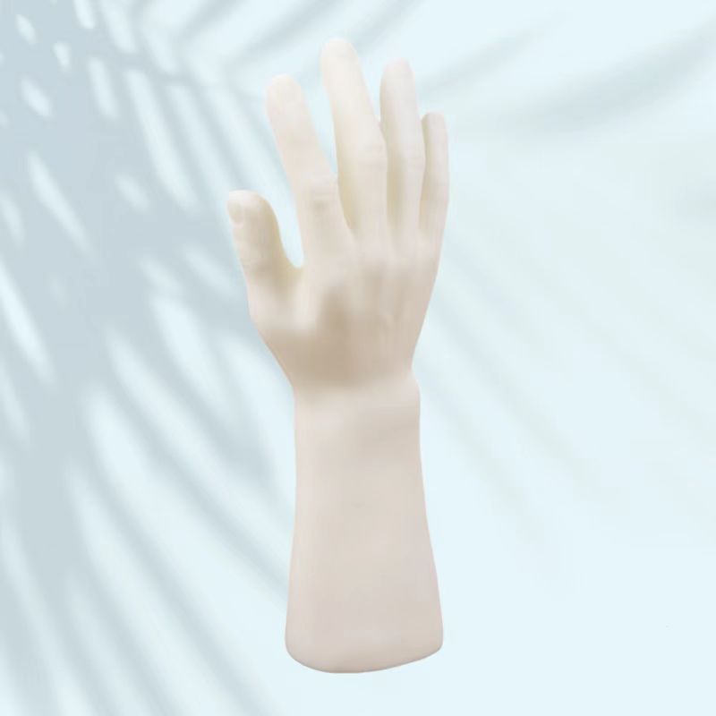 【旭峰】男直手模塑料劳工手套仿真模型手表戒指饰品陈列展示道具产品图