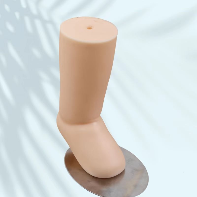 【旭峰】9cm婴儿脚模塑料新生幼儿袜子假模含配件棉袜丝袜展示架产品图