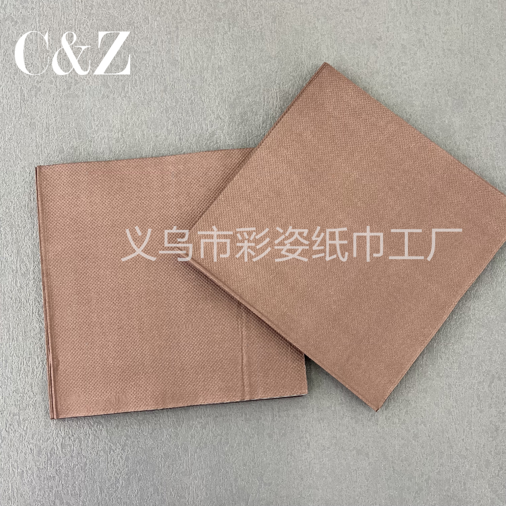 Single-color napkins, handkerchief tissues, facial tissues, 33*33cm, restaurant printed napkins, direct sales from foreign trade factory Application Scenario