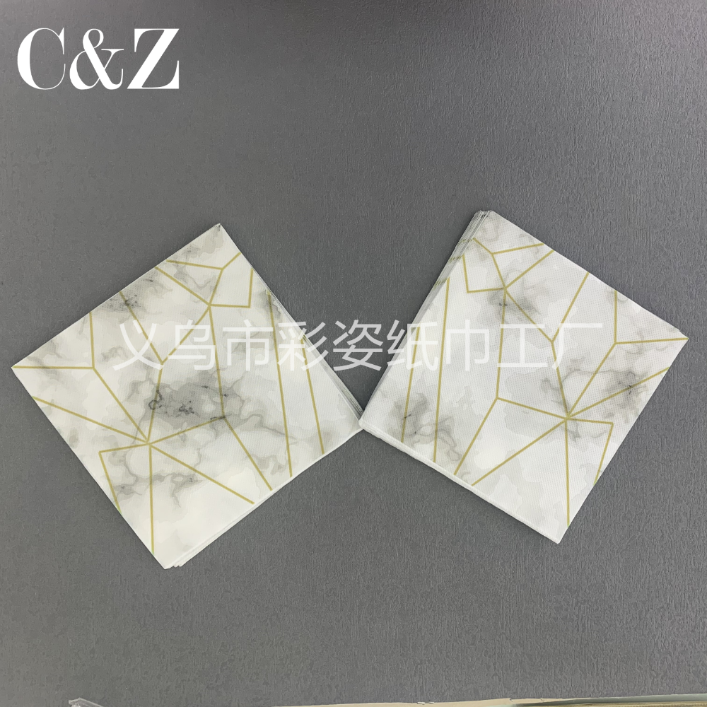 Marble series napkins, tissues, printed napkins, square towels, double-layer tissues, factory direct sales Specification image