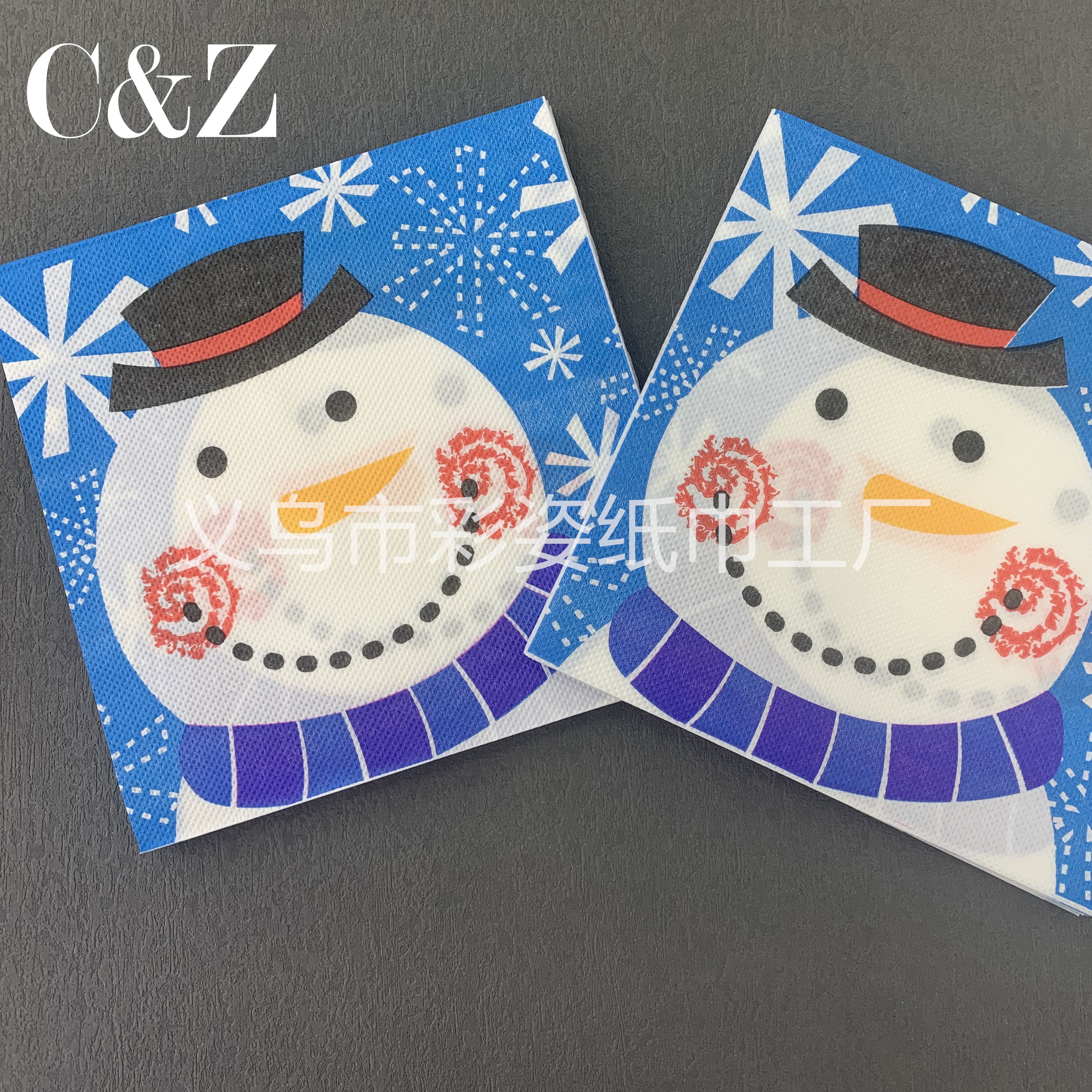Christmas series napkins, tissues, foreign trade printed napkins, square towels, double-layer tissues, factory direct sales pic 5