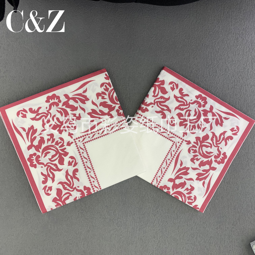 Gold and Silver Black Flower series napkins, tissues, printed napkins, square towels, double-layer tissues, factory direct sales Application Scenario