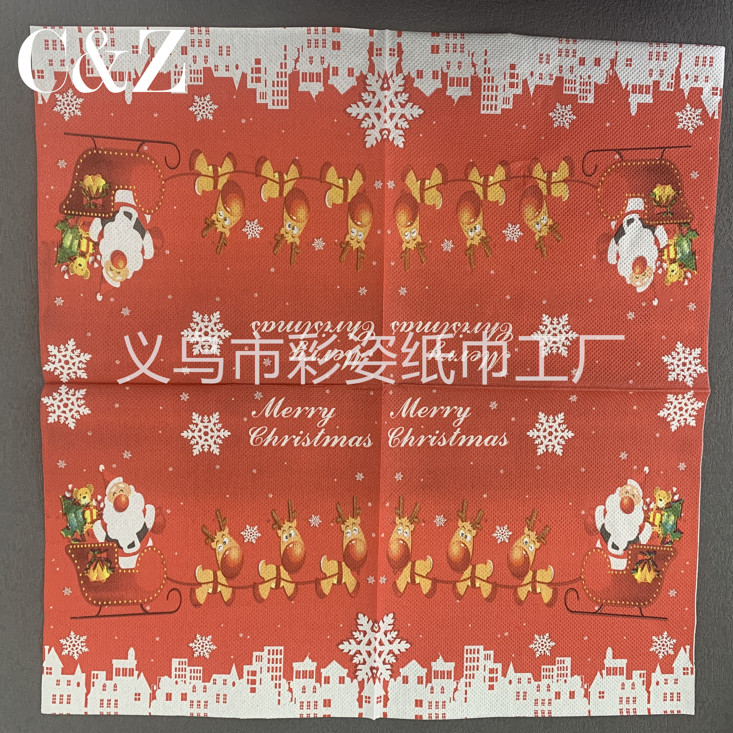 Christmas series napkins, tissues, foreign trade printed napkins, square towels, double-layer tissues, factory direct sales pic 7