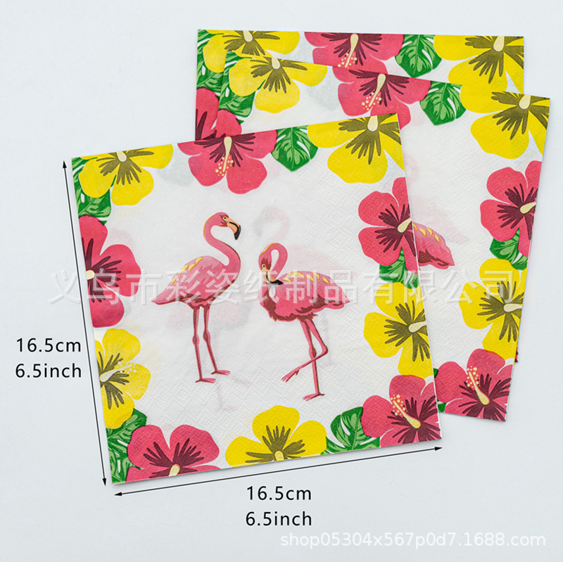 The manufacturer has a wide range of products in stock, including popular festival and party tissues, napkins, and colored printed napkins for cross-border e-commerce details Picture