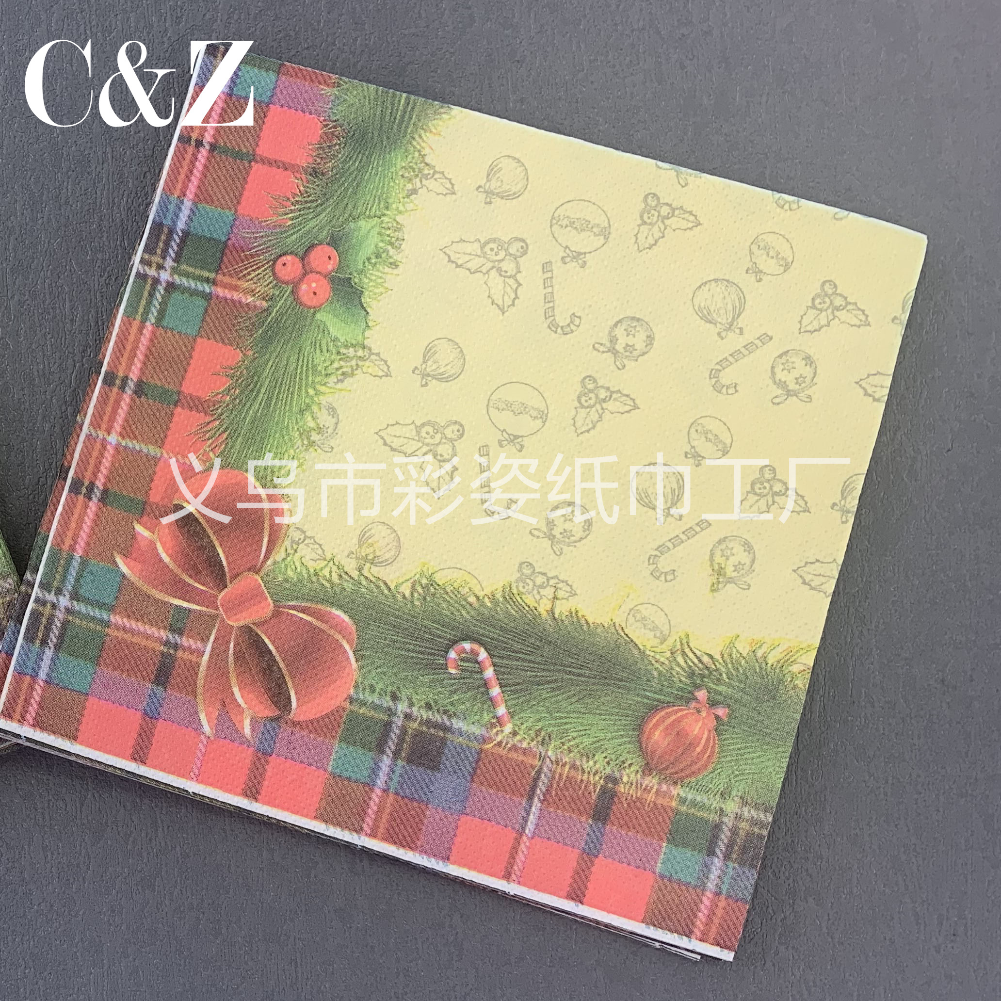 Christmas series napkins, tissues, foreign trade printed napkins, square towels, double-layer tissues, factory direct sales pic 5