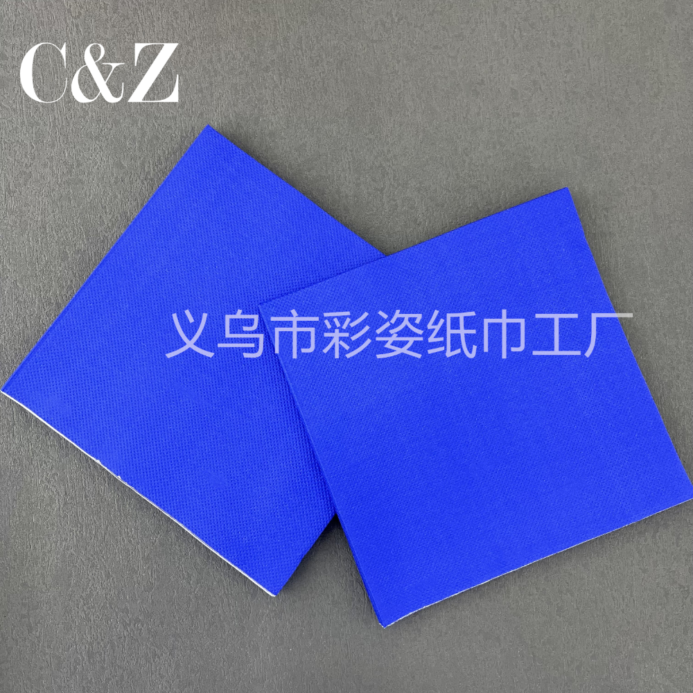 Single-color napkins, handkerchief tissues, facial tissues, 33*33cm, restaurant printed napkins, direct sales from foreign trade factory details Picture