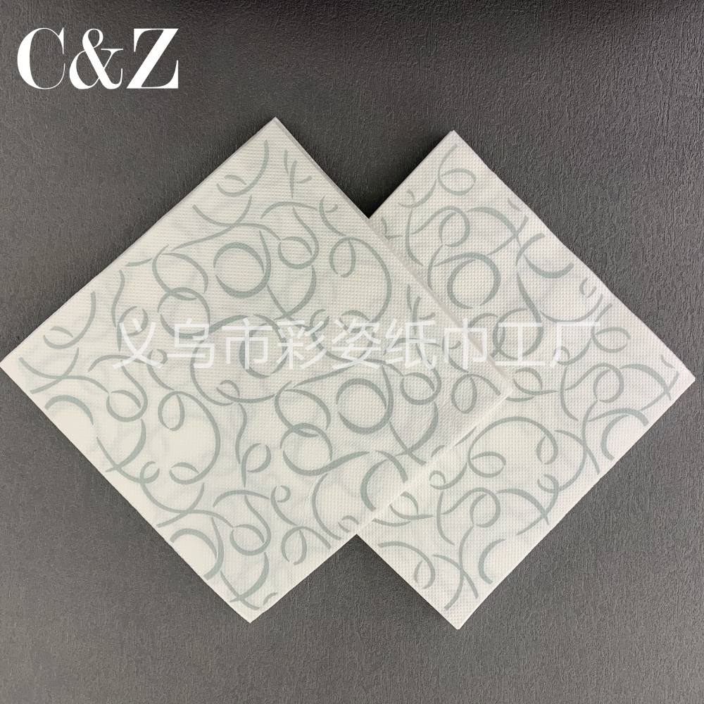 Gold and Silver Black Flower series napkins, tissues, printed napkins, square towels, double-layer tissues, factory direct sales Application Scenario